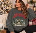 Jesus Christmas Cabin Sweatshirt